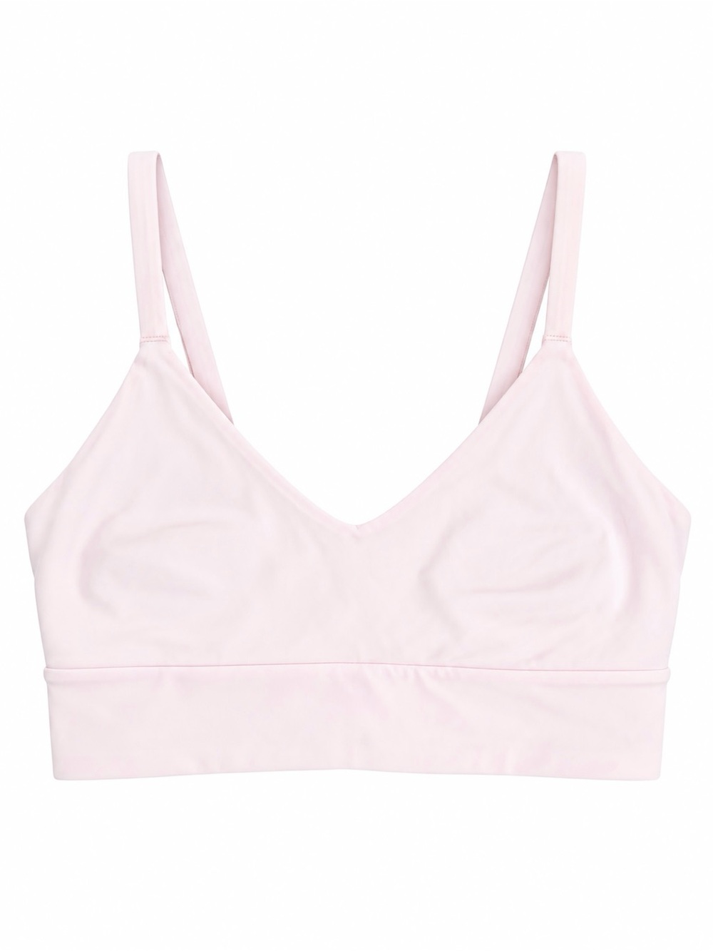 Lululemon Focuser V-Neck Bra Light Pink Size S Longline Sports Bra